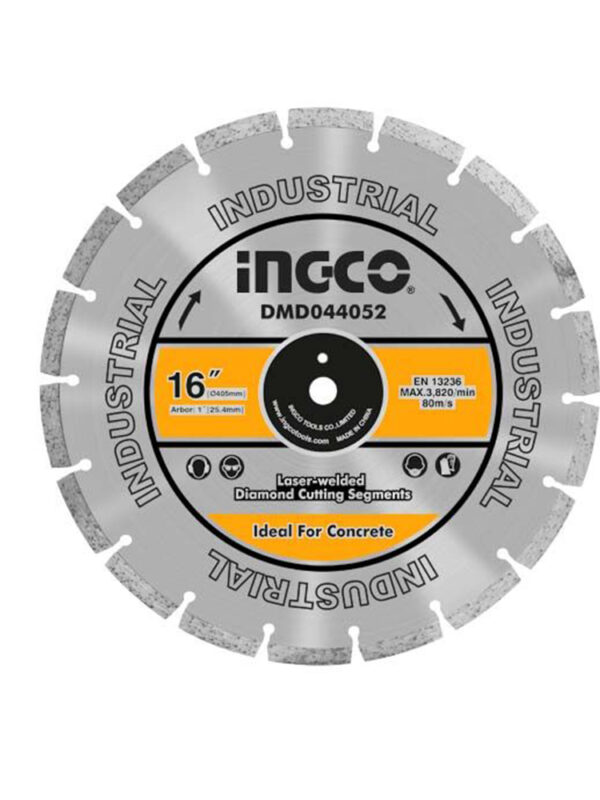 Diamond disc for asphalt cutting Laser welded rim Ingco
